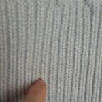 VANESSA BRUNO MARLED BABY BLUE CABLE KNIT THICK WOOL BLEND TURTLENECK SWEATER XS Photo 8