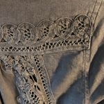 Holding Horses Blue Button-Down Shirt with Lace Detail | Size 0 Photo 5