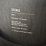 STORQ Black Modal Spandex Scoop Neck Basic Neutral Maternity Tee Size 6 / 2X Photo 1