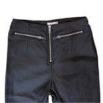 Princess Polly NWOT Faux leather black skinny pants High Waist Zippers Size 2 Photo 6