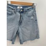 JBD Bermuda Jean Shorts Women Size 2 Cut Off Light Wash High Rise Denim Blue Photo 3