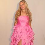 Stacee’s Strapless Prom Dress Pink Size 8 Photo 1