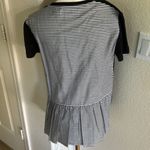 Kate Spade  Black White Broome Street Striped Black Tee Shirt Top Small, NWT Photo 1