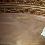 Bath & Body Works Bath Body Works Suede Faux Leather Croc Travel Duffle Bag Carry On Brown Tan 20" Photo 6