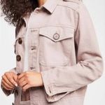Free People Slouchy Denim Jacket Pink Photo 1