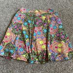 Dona Jo Skort Womens Sugar Skull Colorful Tennis Athletic Size 1 (Small) Yellow Photo 2