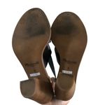 Madewell  Beckett Black Leather Stacked Heel Sandals 6 Photo 2