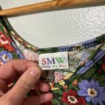 Vintage 90s SMW Spring Floral Dress W/
Sequin Embellishments Size L Red Size L Photo 2