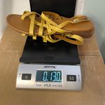 Franco Sarto  Mustard Yellow Leather Thong Toe Capture Sandals Size‎ 8 Photo 7