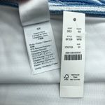 J.Crew Womens Textured High Rise Bikini Swim Bottom Striped Blue White 3X Photo 3