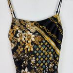 Princess Polly  Lucci Mini Dress Sleeveless Chain Floral Black Size 4 EUC Photo 2