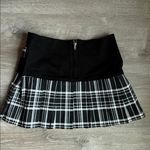 Tripp NYC  Pkeated Plaid Chain Mini Skirt. small Photo 2