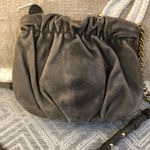 Badgley Mischka  'Little Melanie' Leather Crossbody Gray Leather Photo 4
