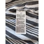 Old Navy Black and White Striped Wrap Blouse Size Small Puffy Sleeve Top Photo 5