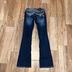 Miss Me  Fleur Rhinestone Diamond Bootcut Jeans Photo 4