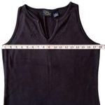 Sonoma  Black V-Neck Embroidered Tank Top Photo 2