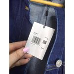 NWT Grey Lab Women's Denim Jacket Blue Size Small Button Photo 2