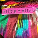 Alice + Olivia  Ikat Tribal Wave Print Silk Shorts, Size S Photo 4