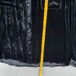 Orvis New  Womens Size XL (18/20) Silk‎ Rayon Black Button-Up Shirt Velvet Velour Photo 4