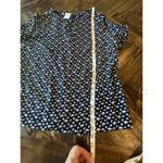 Twee Preppy Costal Beach Vacation Loose Comfy Top Women 14 Neutral Academia Blue Photo 4