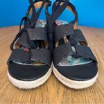 Patricia Nash  Riva Wedge Espadrille Black Lace Up Ankle Wrap Sandals Women’s 10 Photo 5