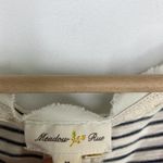 Anthropologie  Meadow Rue Cassia Cream Black Striped Top Women's Size Medium M Photo 6