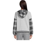 Derek Heart Baggy Varsity Boyfriend Jacket with Hood Size M Juniors Womens New Photo 5