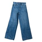 Spanx Seamed Front Wide Leg Jean Vintage Indigo Size Medium Photo 4