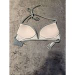 PINK - Victoria's Secret Victoria's Secret PINK SWIM Size XS Light Blue Halter Deep V Bikini Top Photo 1