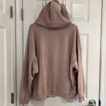 American Eagle  Women's Mauve Pink Oversized Quarter Zip Photo 2