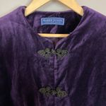 Vintage Velvet Jacket Purple Frog Clasps Women 10 Bridgerton Victorian Royalcore Photo 9