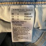American Eagle  Jeans Size 6 Regular Inseam 27 inches Mom Straight Stretch Photo 12