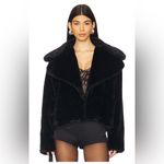 superdown Willow Faux Fur Coat in Black, size L Photo 1