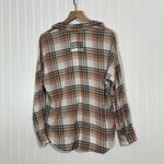 Blu Pepper Plaid Shirt Women’s Small NWT Fall Button V-Neck Pullover Cozy Cabin Photo 2
