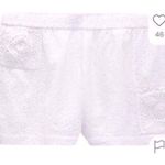ZARA  crochet shorts white embroidered medium $58 boho spring classic casual Photo 0