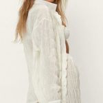 Nasty Gal Set of cream texture beach shirt and pants Photo 4