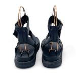 Sorel Roaming T-Strap Buckle Sandals Size 5.5 Black Leather Strappy Rugged Sole Photo 7