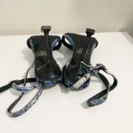 Jeffrey Campbell  Navy Blue‎ Strappy Heel Sandals size 6.5 Photo 4