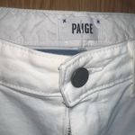 Paige Crisp White Cropped Jeans Photo 1