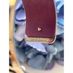 Les Georgettes Cuff Bracelet Gold Tone Blue Reversible Leather France Made Photo 7