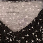 Motherhood Maternity  black tunic dandelion long-sleeve shirt, size medium​‎ Photo 4