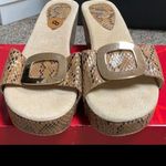 G.C. shoes  open toes snakeskin slip ons.3” heels 8 Photo 5
