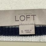 Loft BLACK & WHITE STRIPED SOFT PULLOVER SWEATER TOP SMALL Photo 3