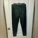 NWT Honey Love black vegan leather leggings‎ size 1x Photo 1