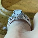 Natural Rainbow Moonstone Sterling Silver Ring Size 6 Photo 1