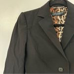 Dolce & Gabbana  Button Notch Collar Wool Blazer Womens 38 Black Italy Career Photo 2