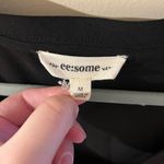 ee:some black chiffon blouse womens black drapey top shirt v neck Photo 1