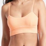 Athleta  Well Rested Longline Ribbed Sleep Bra Orange Size XL NWT Photo 0