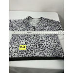 Cathy Daniels Womans Cathy Daniel’s Animal Print Pullover Sweater XL Multicolor Studs Photo 4
