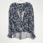 ALLSAINTS Penny Ambiant Animal Print Long Sleeve Blouse Size Large Photo 1